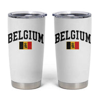 Vintage Belgium Tumbler Cup Lion Royal Flag Graphic Belgian Soccer Football Pride Gift for Fans