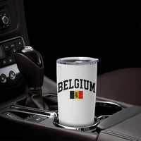 Vintage Belgium Tumbler Cup Lion Royal Flag Graphic Belgian Soccer Football Pride Gift for Fans