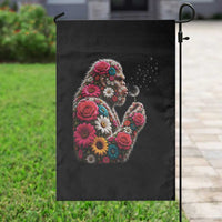 Floral Bigfoot Blowing Wishes Dandelion Garden Flag Vintage Sasquatch Art Botanical Wildlife Graphic