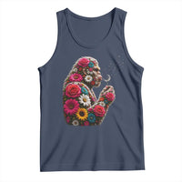 Floral Bigfoot Blowing Wishes Dandelion Tank Top Vintage Sasquatch Art Botanical Wildlife Graphic