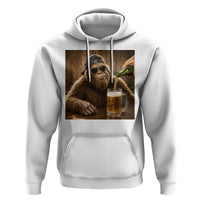 Funny Bigfoot Drinking Beer Hoodie Vintage Cool Sunglasses Sasquatch Pub Graphic