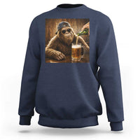 Funny Bigfoot Drinking Beer Sweatshirt Vintage Cool Sunglasses Sasquatch Pub Graphic