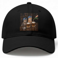 Funny Smoking Cats Drinking Beer at the Bar Baseball Cap Funny Bad Boys Cigarette Kitty Gen Z Meme