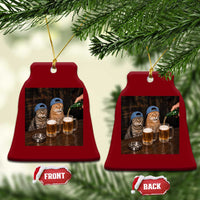 Funny Smoking Cats Drinking Beer at the Bar Ceramic Ornament Funny Bad Boys Cigarette Kitty Gen Z Meme