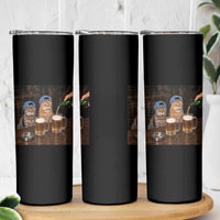 Funny Smoking Cats Drinking Beer at the Bar Skinny Tumbler Funny Bad Boys Cigarette Kitty Gen Z Meme