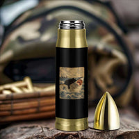 Black Cat Biting Shark Anime Graphic Japanese Bullet Tumbler Vintage Graphic Ukiyo-e Art