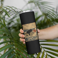 Black Cat Biting Shark Anime Graphic Japanese Skinny Tumbler Vintage Graphic Ukiyo-e Art