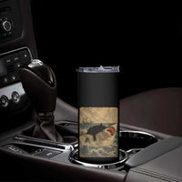 Black Cat Biting Shark Anime Graphic Japanese Skinny Tumbler Vintage Graphic Ukiyo-e Art