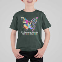 Fight Cancer In All Colors T Shirt For Kid We Believe In Miracles Cancer Awareness