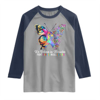 Fight Cancer In All Colors Raglan Shirt We Believe In Miracles Cancer Awareness