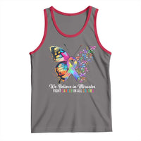 Fight Cancer In All Colors Tank Top We Believe In Miracles Cancer Awareness
