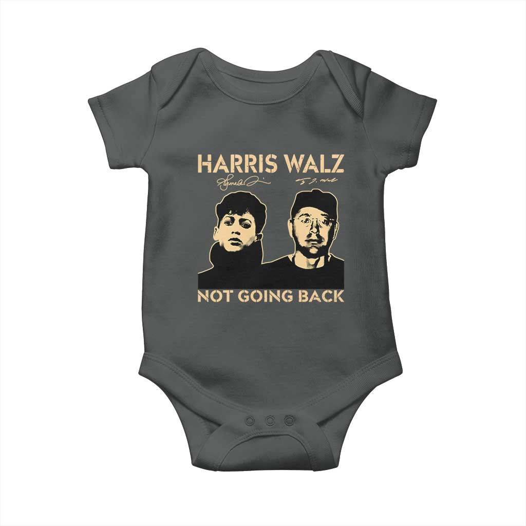 Harris Walz Baby Onesie Retro We Are Not Going Back