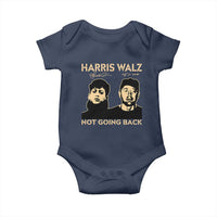 Harris Walz Baby Onesie Retro We Are Not Going Back