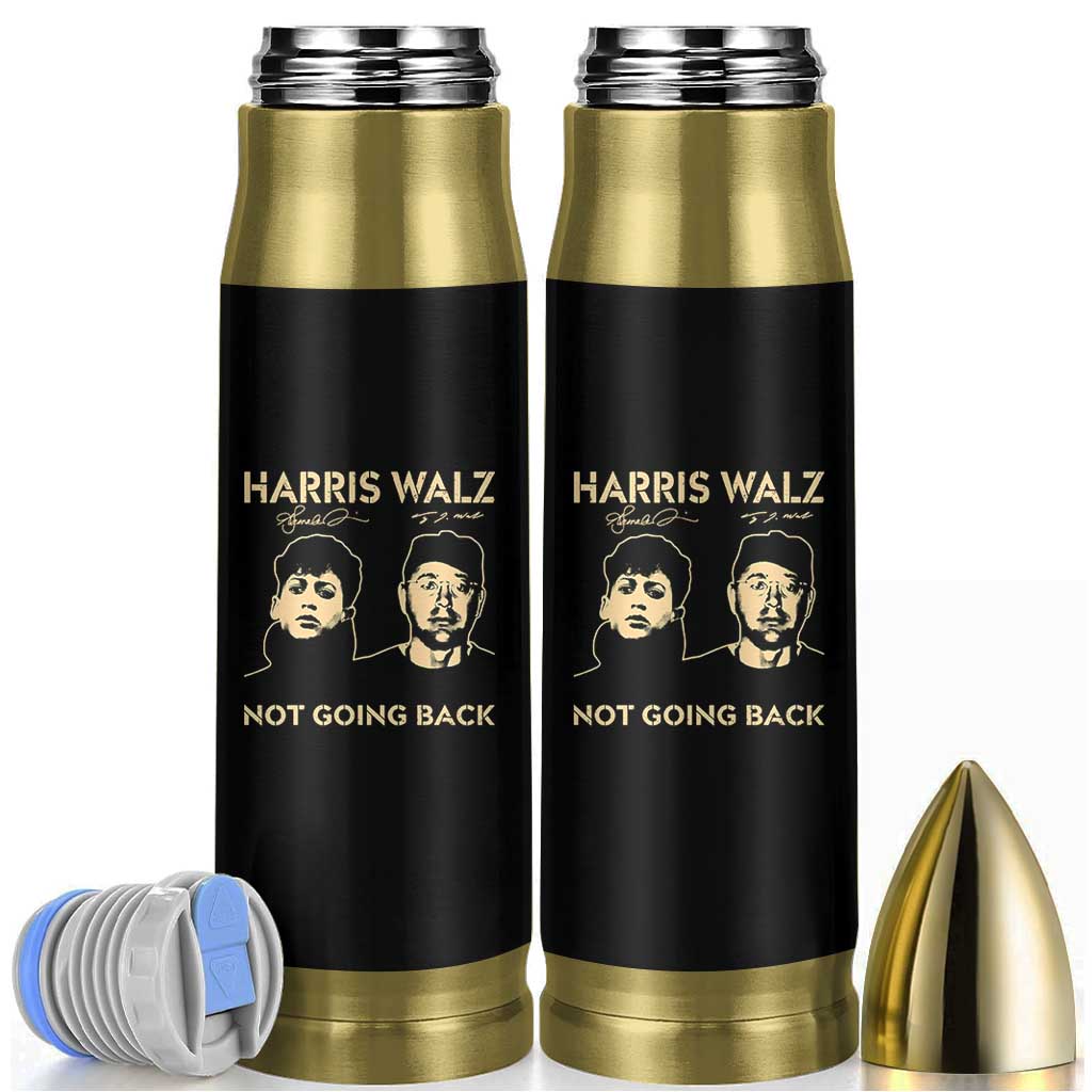 Harris Walz Bullet Tumbler Retro We Are Not Going Back