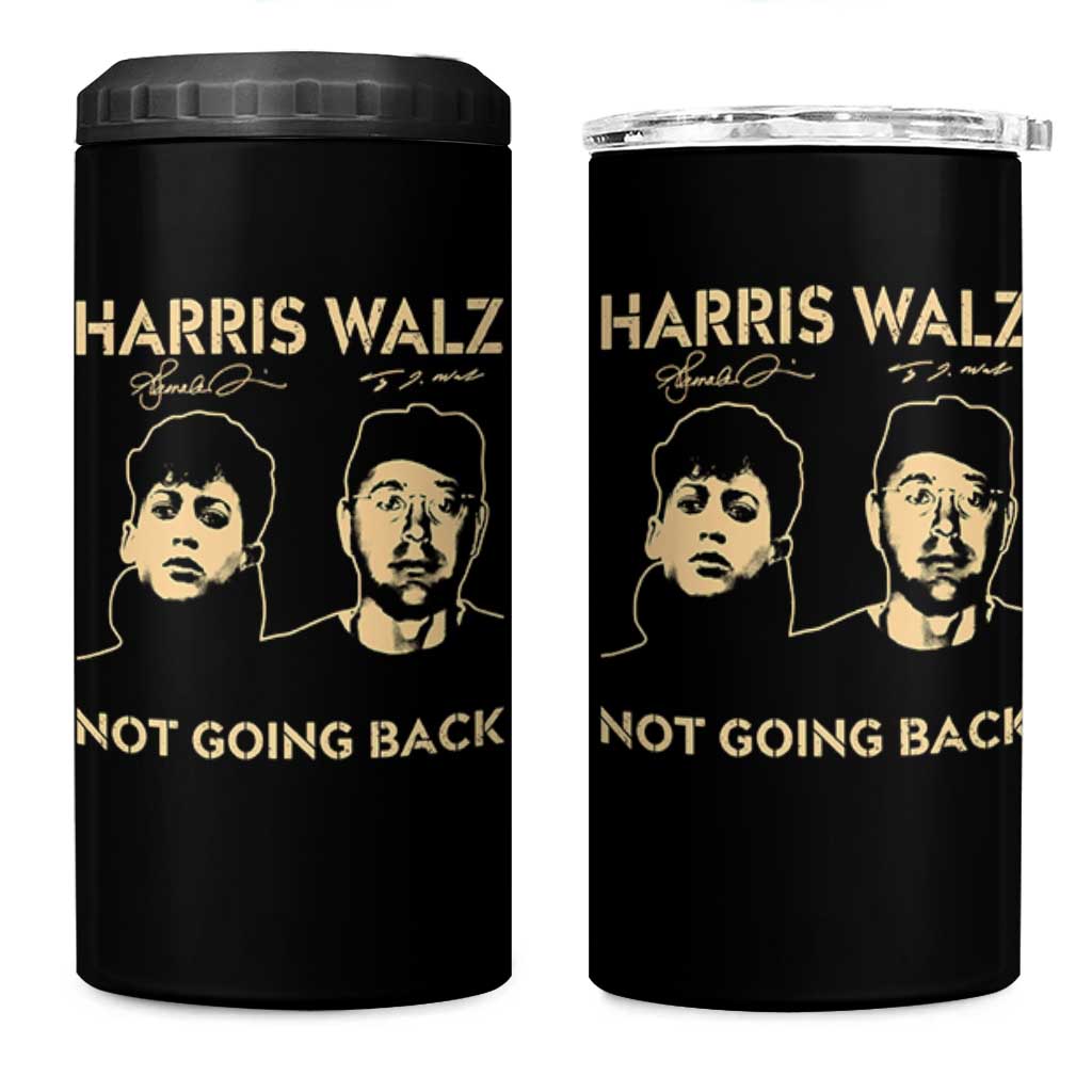 Harris Walz 4 in 1 Can Cooler Tumbler Retro We Are Not Going Back