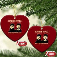 Harris Walz Ceramic Ornament Retro We Are Not Going Back
