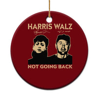 Harris Walz Ceramic Ornament Retro We Are Not Going Back