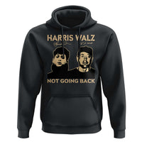 Harris Walz Hoodie Retro We Are Not Going Back
