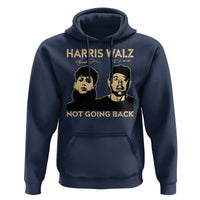 Harris Walz Hoodie Retro We Are Not Going Back