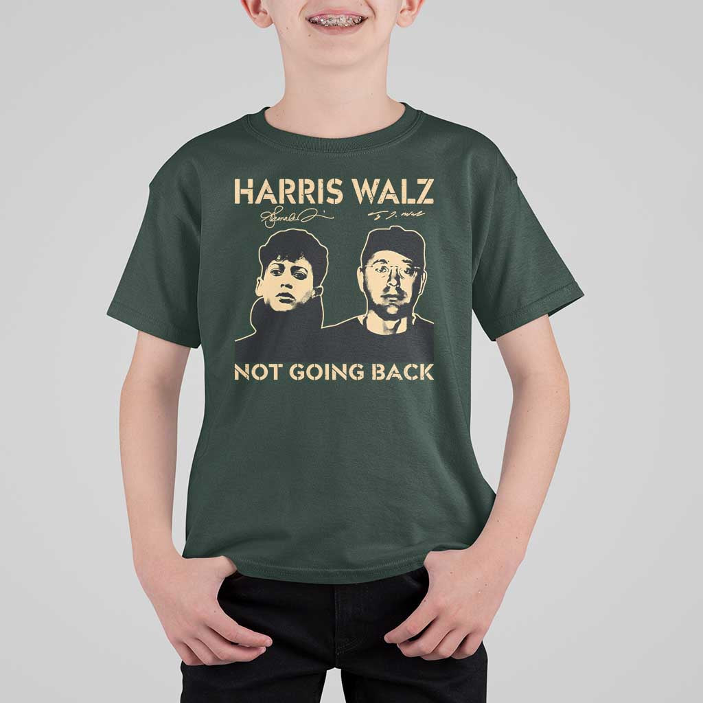 Harris Walz T Shirt For Kid Retro We Are Not Going Back