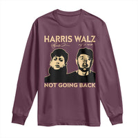 Harris Walz Long Sleeve Shirt Retro We Are Not Going Back