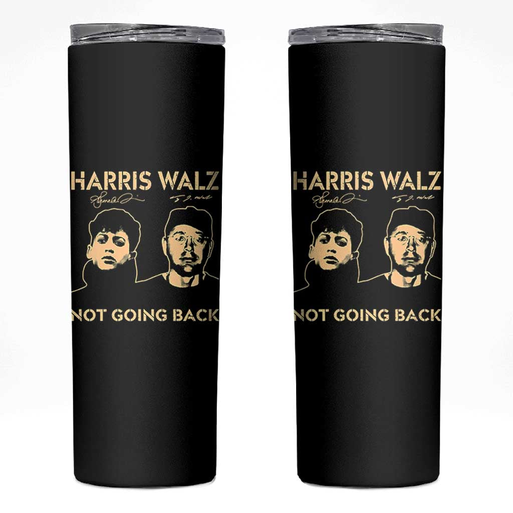 Harris Walz Skinny Tumbler Retro We Are Not Going Back