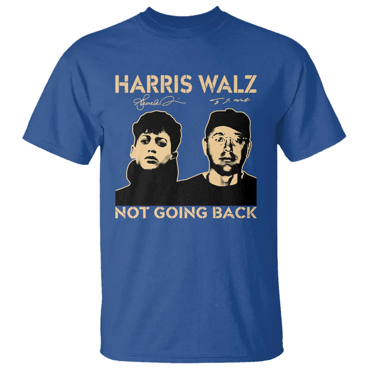 Harris Walz T Shirt Retro We Are Not Going Back