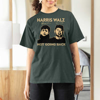 Harris Walz T Shirt For Women Retro We Are Not Going Back