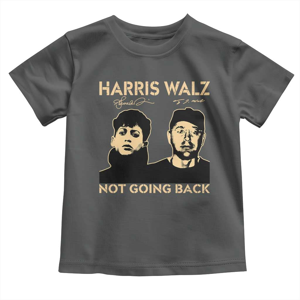 Harris Walz Toddler T Shirt Retro We Are Not Going Back