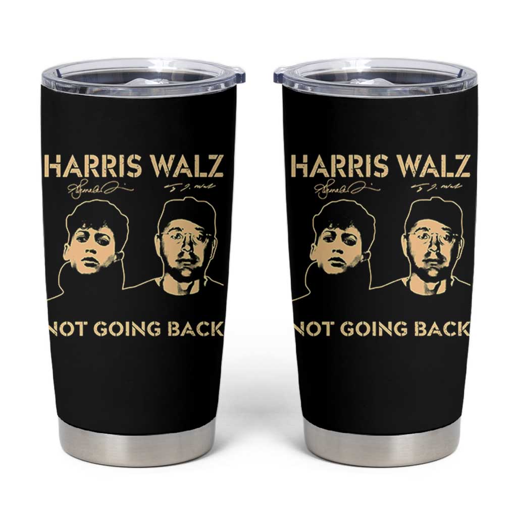 Harris Walz Tumbler Cup Retro We Are Not Going Back