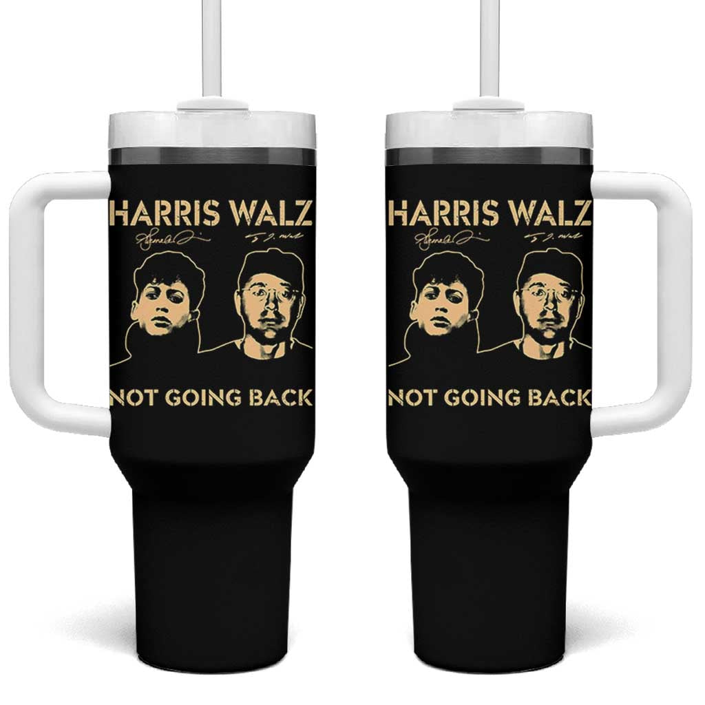 Harris Walz Tumbler With Handle Retro We Are Not Going Back