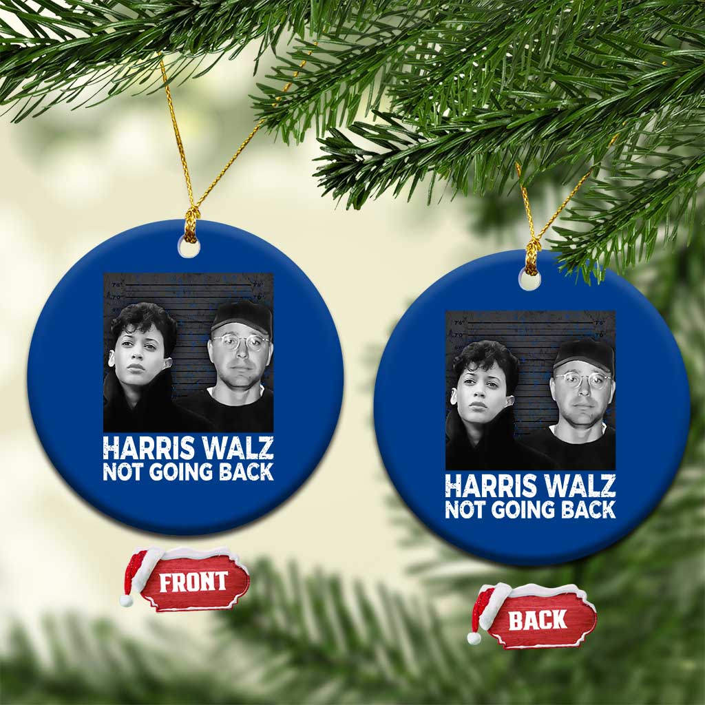 Harris Walz Ceramic Ornament Vintage We Are Not Going Back