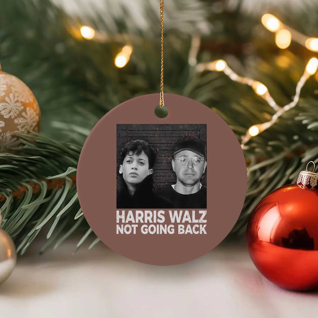 Harris Walz Ceramic Ornament Vintage We Are Not Going Back