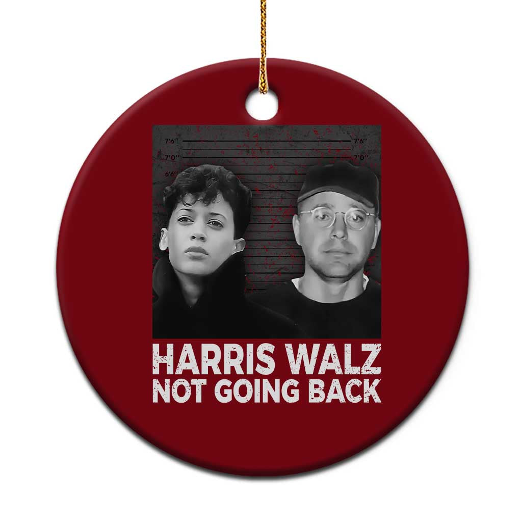 Harris Walz Ceramic Ornament Vintage We Are Not Going Back