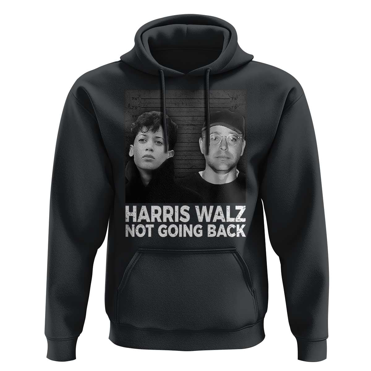 Harris Walz Hoodie Vintage We Are Not Going Back