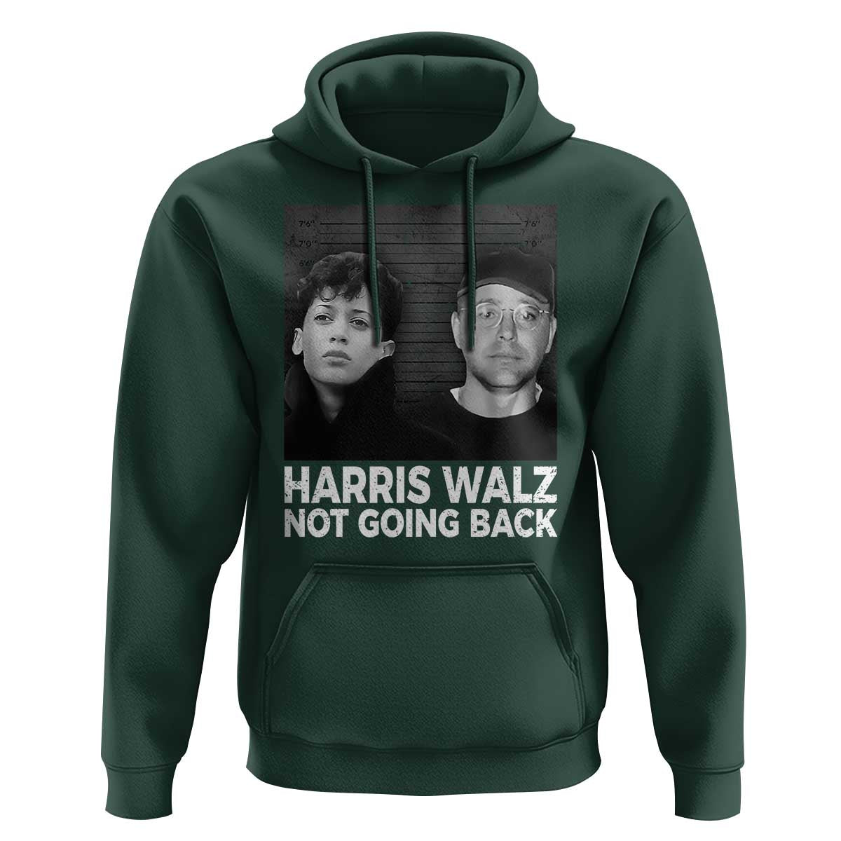 Harris Walz Hoodie Vintage We Are Not Going Back