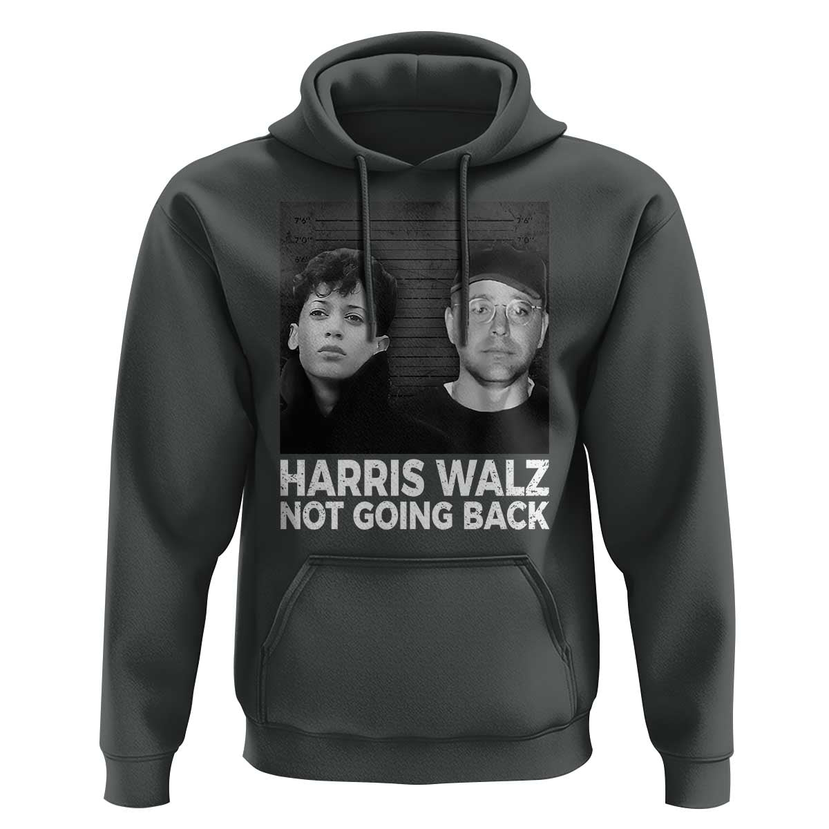 Harris Walz Hoodie Vintage We Are Not Going Back