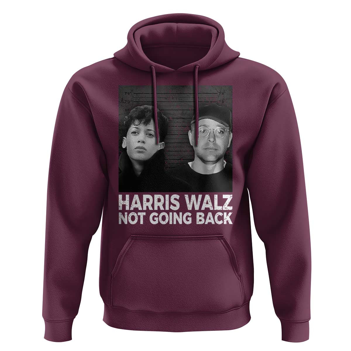 Harris Walz Hoodie Vintage We Are Not Going Back