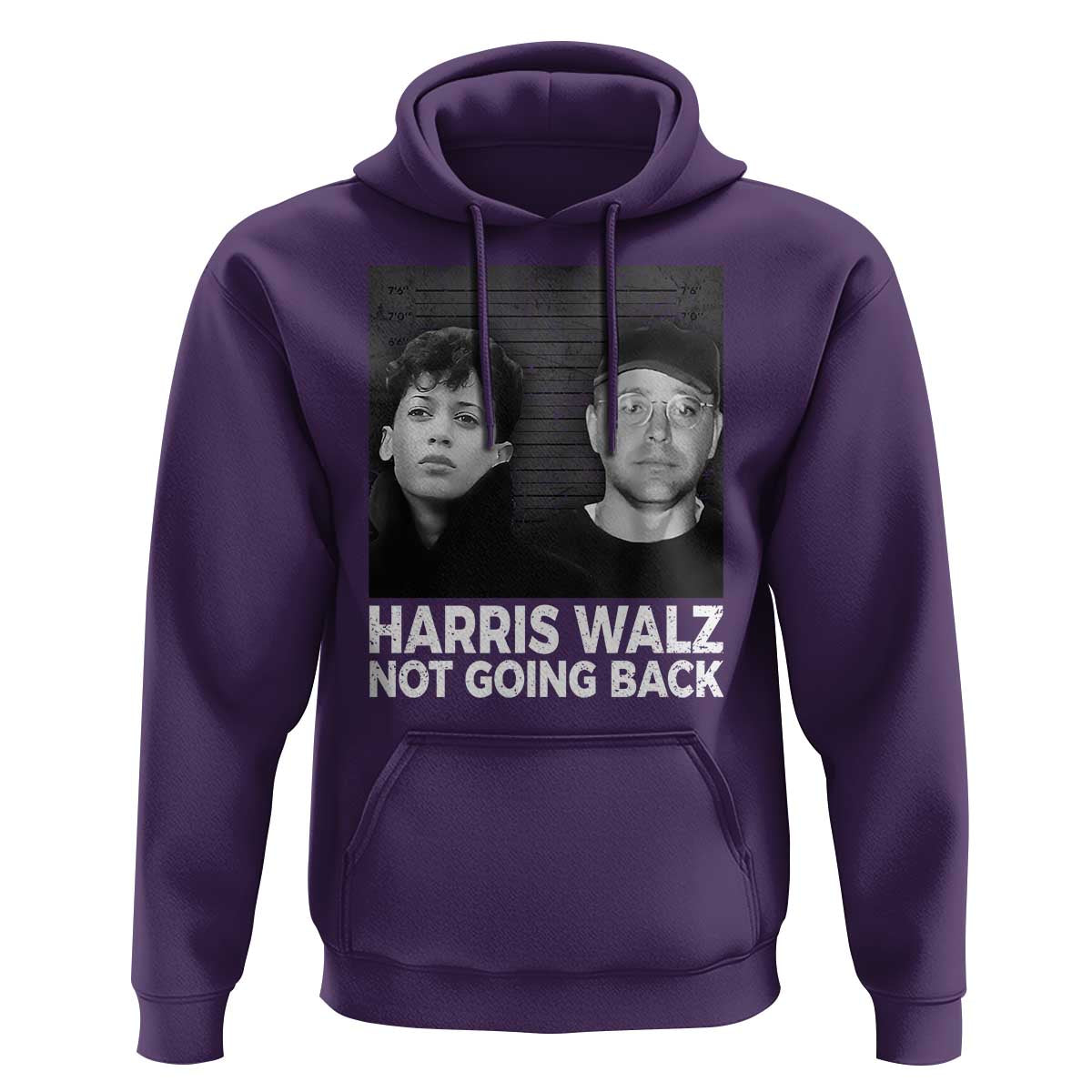 Harris Walz Hoodie Vintage We Are Not Going Back