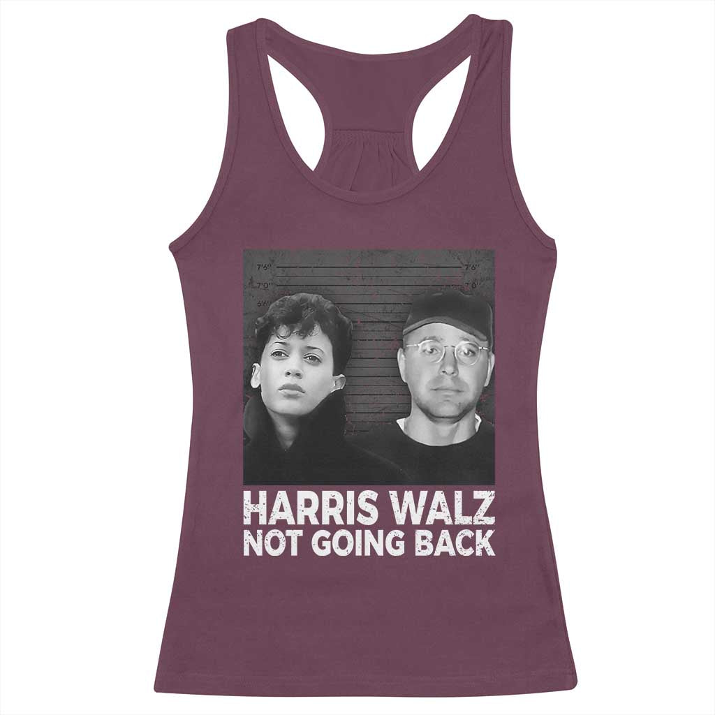 Harris Walz Racerback Tank Top Vintage We Are Not Going Back
