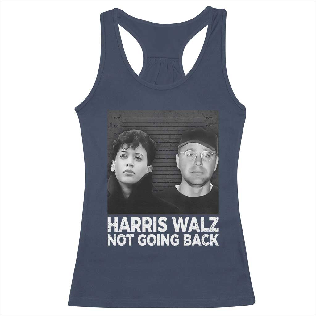 Harris Walz Racerback Tank Top Vintage We Are Not Going Back