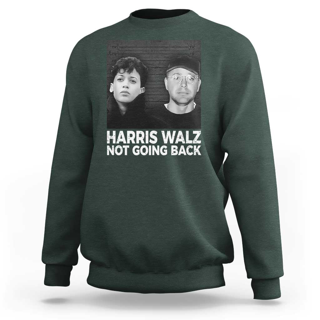 Harris Walz Sweatshirt Vintage We Are Not Going Back