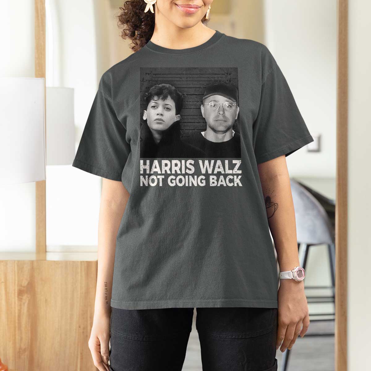 Harris Walz T Shirt For Women Vintage We Are Not Going Back