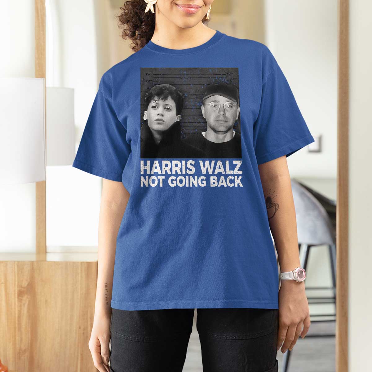 Harris Walz T Shirt For Women Vintage We Are Not Going Back