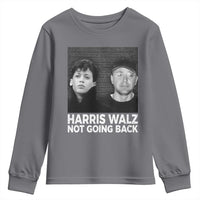 Harris Walz Youth Sweatshirt Vintage We Are Not Going Back