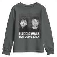 Harris Walz Youth Sweatshirt Vintage We Are Not Going Back