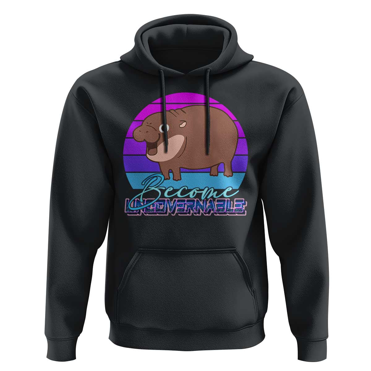Funny Moo Deng Hoodie Baby Hippo Become Ungovernable