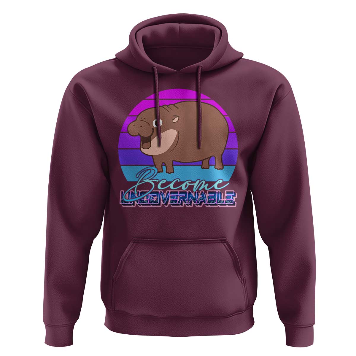 Funny Moo Deng Hoodie Baby Hippo Become Ungovernable