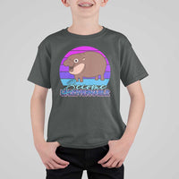 Funny Moo Deng T Shirt For Kid Baby Hippo Become Ungovernable - Wonder Print Shop