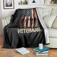 Thank You Veterans Throw Blanket Veterans Day Patriotic American Flag - Wonder Print Shop